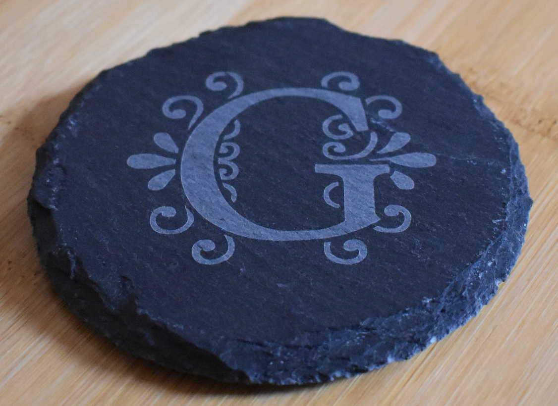 Monogrammed Slate Coaster (set of 4)